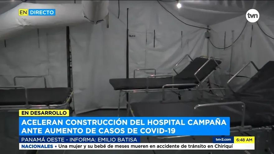 Conoce los avances del hospital de campaña en Panamá Oeste