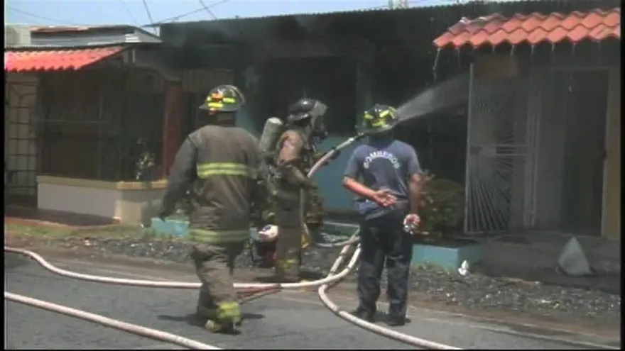 Fuego en una casa en Chitré