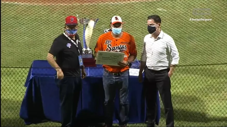 Premiación de jugadores del Campeonato Nacional de Béisbol Mayor 2020