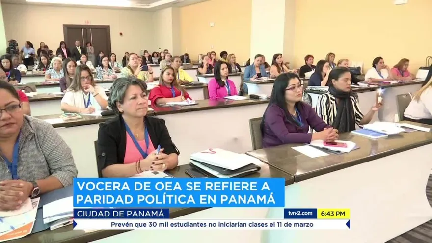 Vocera de OEA se refiere a paridad política en Panamá