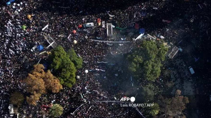 Soporte de los seguidores de Cristina Fernandez de Kirchner