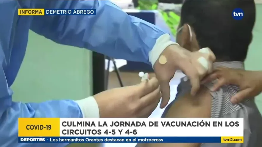 Concluye jornada de vacunación en circuitos 4-5 y 4-6