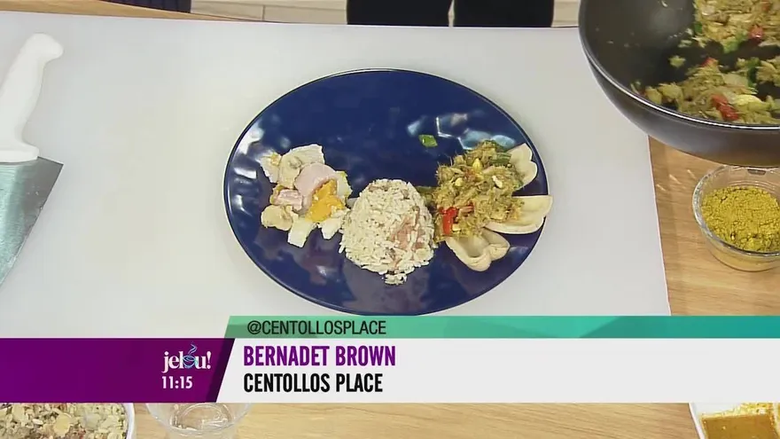 Preparamos bacalao, arroz con coco y frijoles