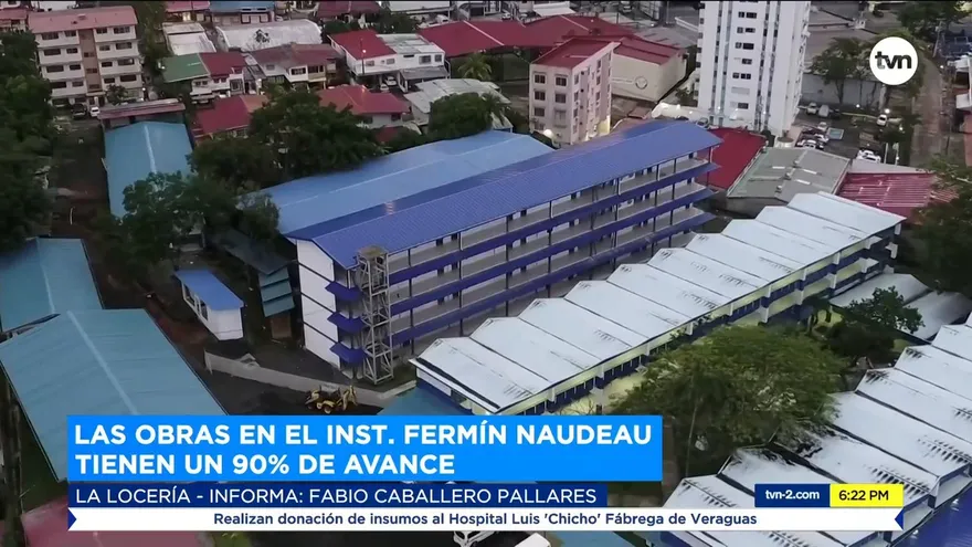 Obras en el Instituto Fermín Naudeau tienen un 90% de avance
