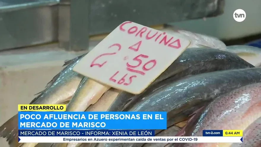 Poca afluencia en el Mercado de Mariscos