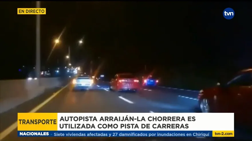 Autopista Arraiján-La Chorrera es tomada de pista de carreras clandestinas