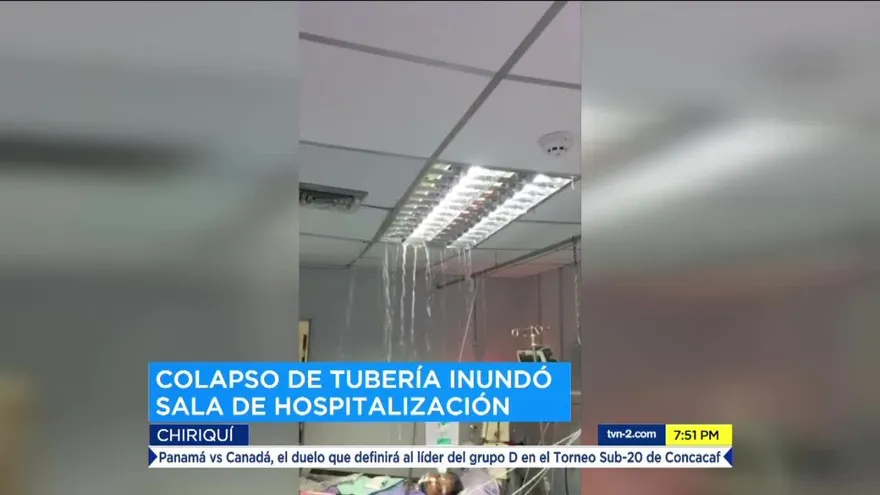 Reacciones tras colapso de tubería inundó sala de hospitalización