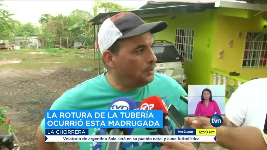 Se inundan residencias en La Mata de La Chorrera