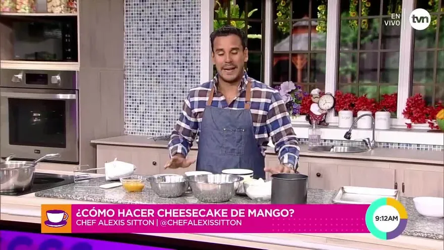 Postre frío con mango