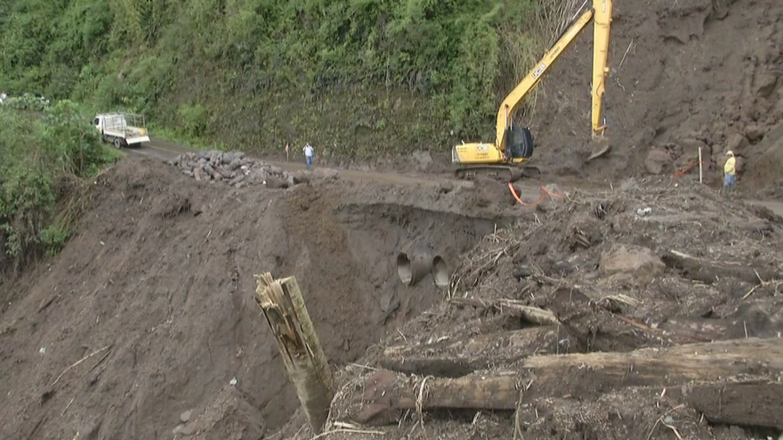 Ministerio de Obras Públicas inició trabajos de limpieza en los puntos críticos.