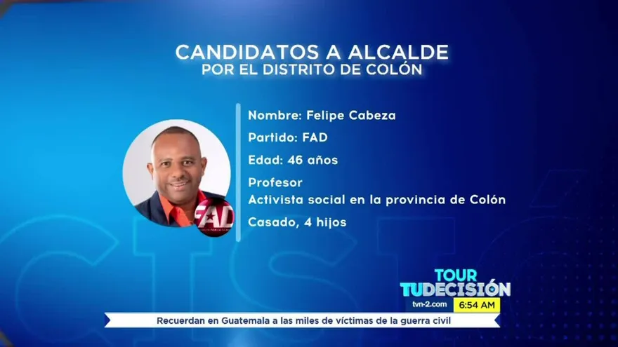 ¿Quiénes son los candidatos a la Alcaldía de Colón?