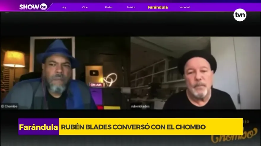 Rubén Blades conversa con El Chombo