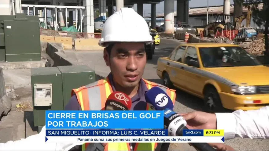 Cierre en Brisas del Golf por trabajos de desvío de tubería