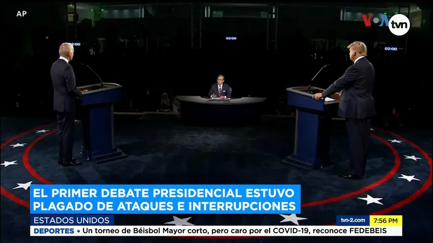 Primer debate presidencial estuvo plagado de ataques e interrupciones