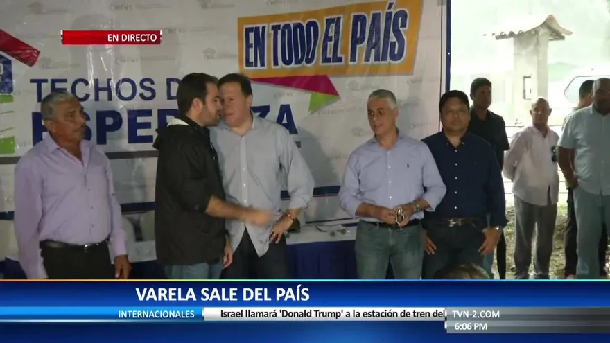 Presidente Varela de viaje, volverá el 1 de enero