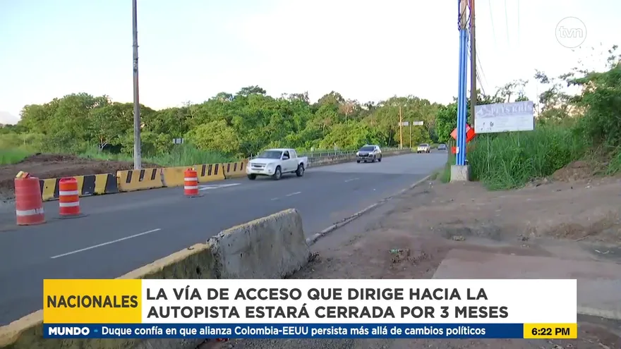 Cierre en puente Perurena por trabajos de la Línea 3