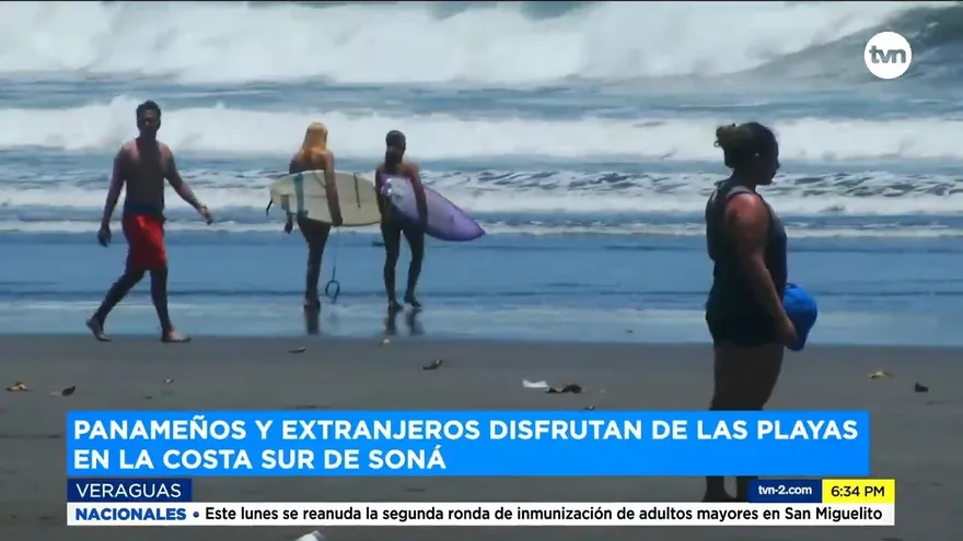 Bañistas acuden a playas en Veraguas
