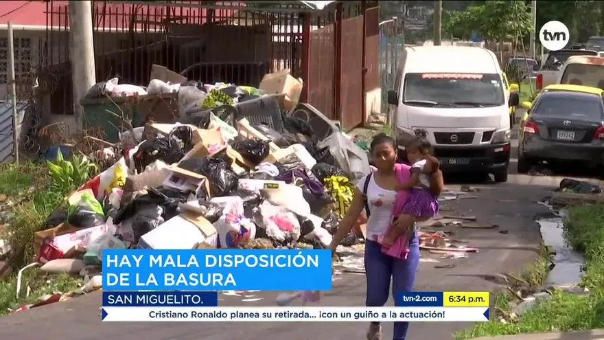San Miguelito sigue inundado en basura