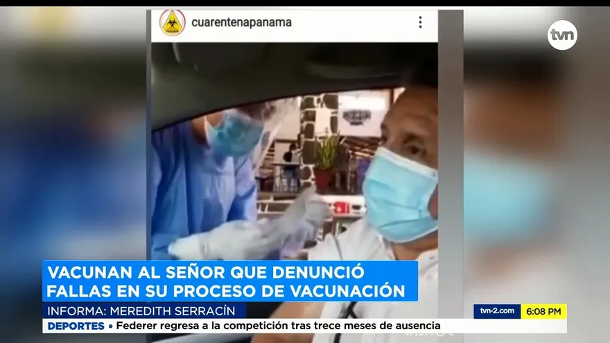 Vacunan a ciudadano que denunció fallas en el proceso de vacunación