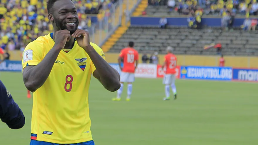 Ecuador no contará en el duelo con su goleador Felipe Caicedo .