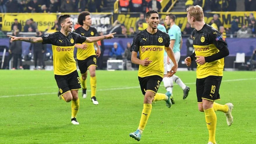 Dortmund remonta ante un Inter que se adelantó con goles de Lautaro y Vecino