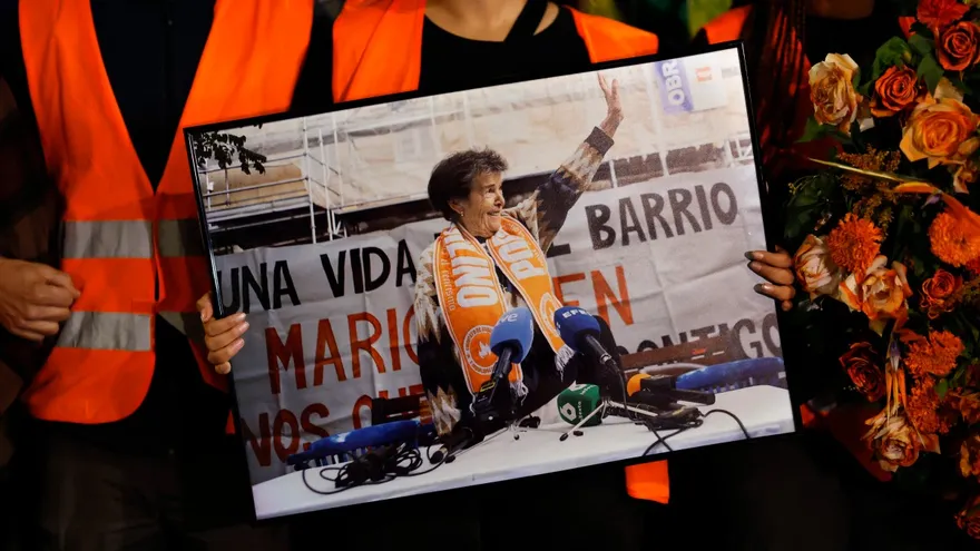 miles de personas marcharon este jueves en Madrid para recordar a Maricarmen Abascal, la mujer de 87 años fallecida