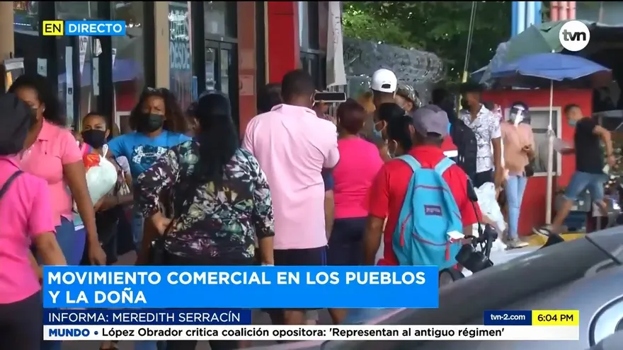 Compradores abarrotan supermercados en Panamá Este