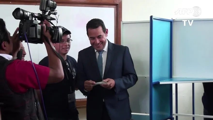 Candidatos votan en Guatemala