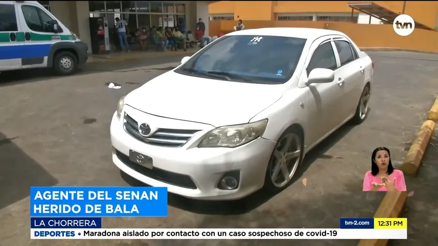 Hieren a un agente del Senan en autopista Arraiján- La Chorrera