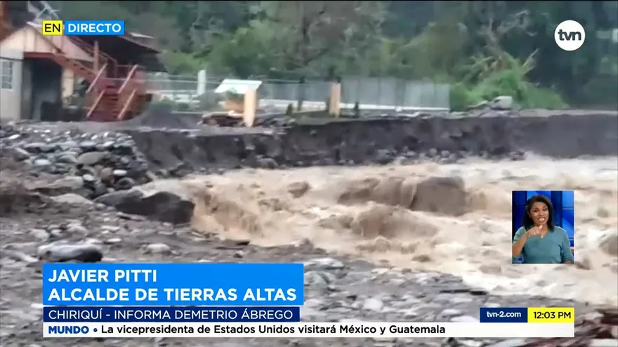 Evacúan a familias por crecida de ríos en Tierras Altas