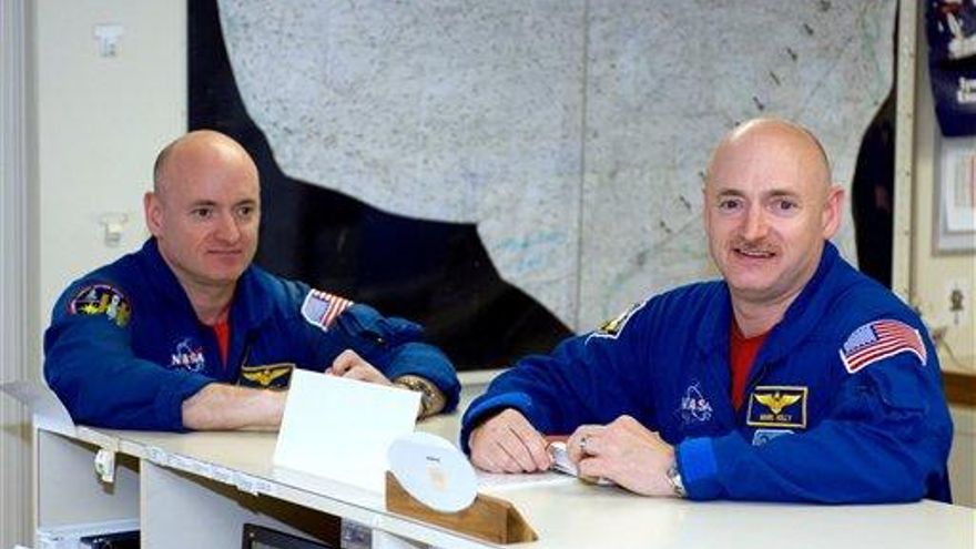 Astronautas gemelos en experimento para la NASA