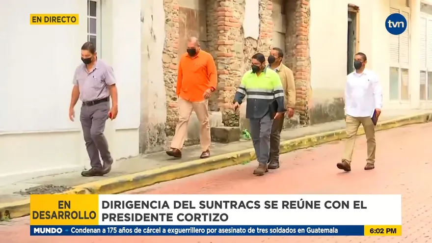 Dirigencia del Suntracs se reúne con el presidente Cortizo