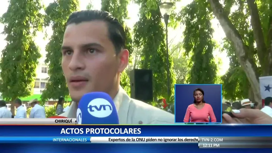 Jan Carlos Vargas, abanderado de los desfiles en David