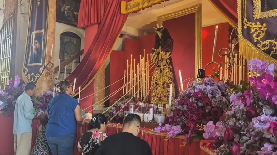 Imagen de Jesús Nazareno que se encuentra en la Basílica Menor de Atalaya.