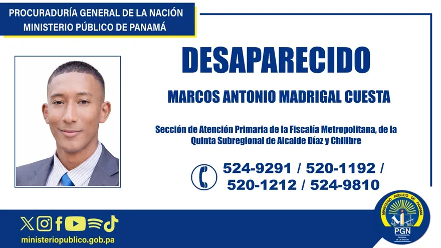 Marcos Madrigal Cuesta, desaparecido en Las Cumbres