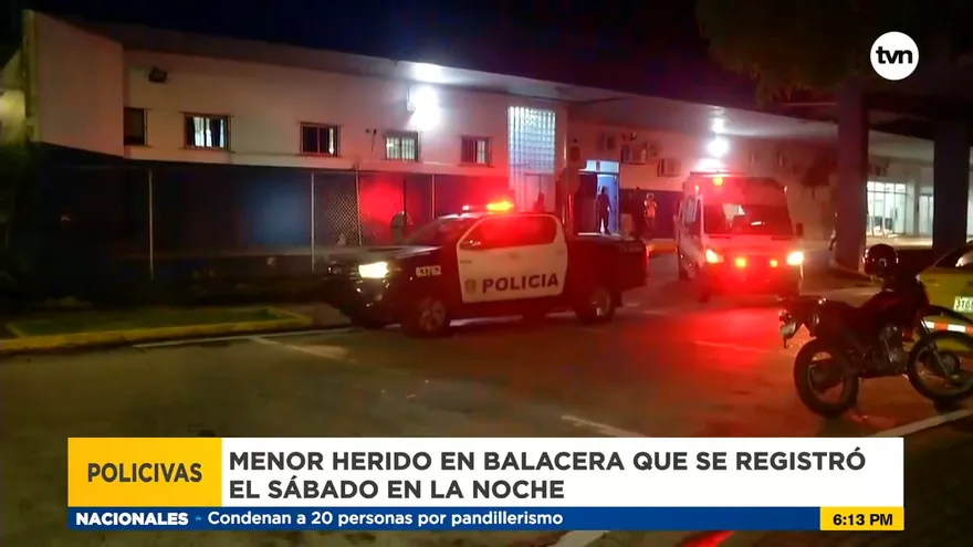 Menor baleado en Colón sigue hospitalizado