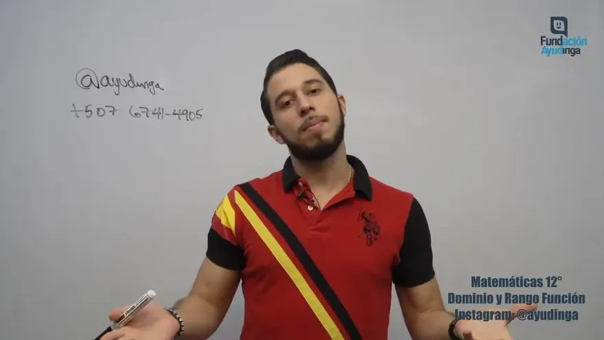 Ayudinga Matemáticas 12° - Dominio y Rango de una Función Parte VI (Funciones Logarítmica) 8 de abril de 2020