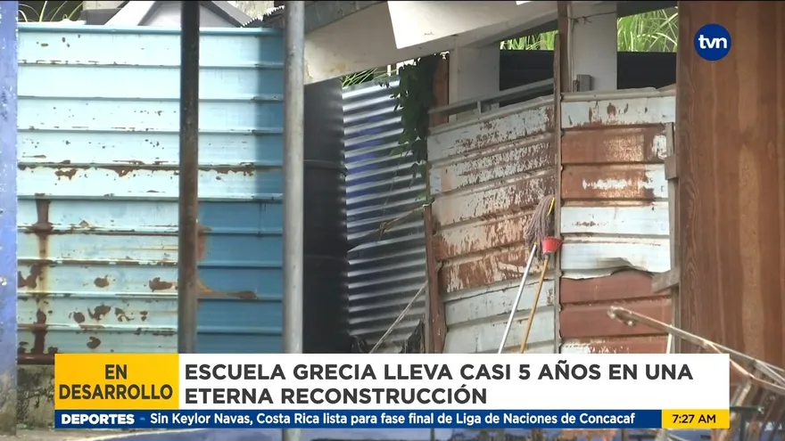 Comunidad educativa aún espera la reconstrucción de la escuela Grecia
