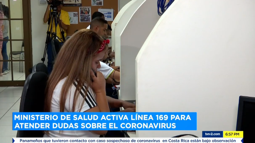 Personal atiende llamadas a la Línea 169