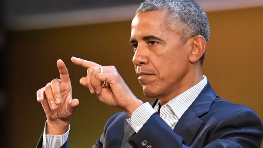 El expresidente estadounidense, Barack Obama, participa en una cumbre mundial sobre la alimentación en Milán, Italia.