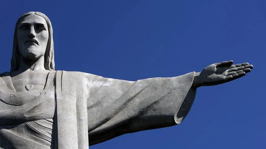 Cristo Redentor en la ciudad de Río de Janeiro (Brasil).