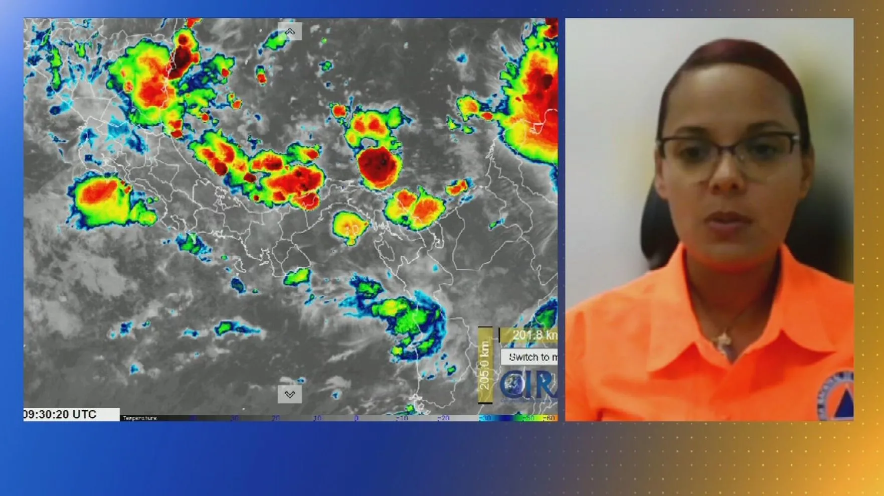 Jefa del Centro de Operaciones de Emergencias (COE), Malitzie Rivera.