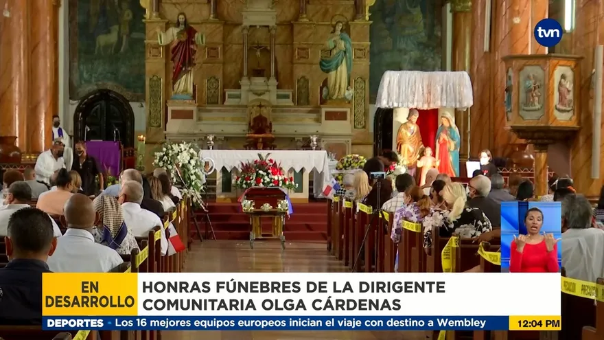 Realizan sepelio de Olga Cárdenas en El Chorrillo