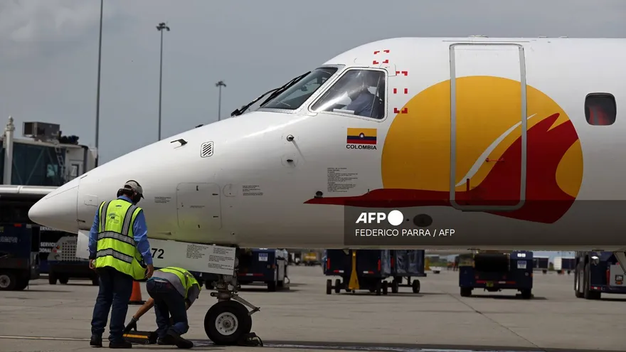Un avión de Satena.