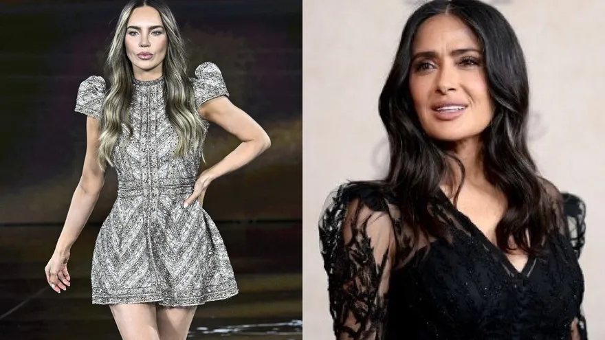 Salma Hayek le deseó suerte a Belinda y juntas robaron mirad