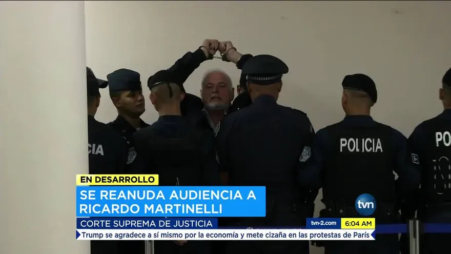 Este lunes continuará audiencia al expresidente Martinelli