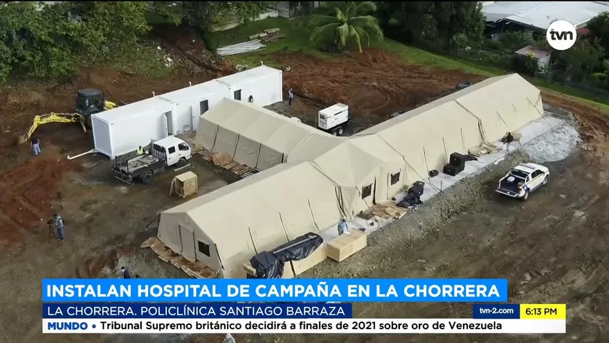 Hospital de Campaña en Panamá Oeste por falta de camas.
