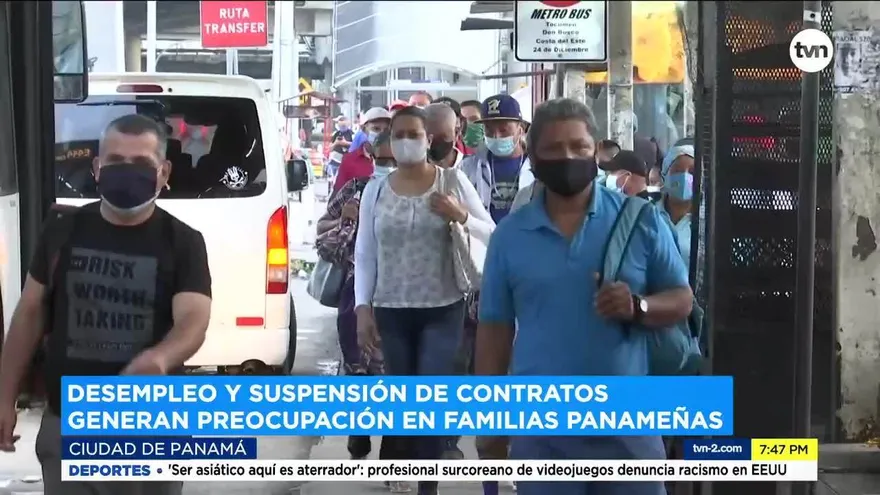 Desempleo y suspensión de contratos generan preocupación en familias panameñas
