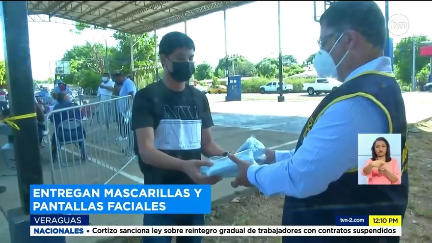 Entregan equipo de protección contra la COVID-19 en Veraguas