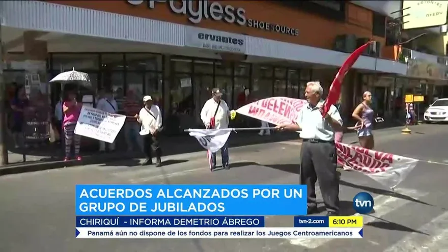 Jubilados en Chiriquí rechazan acuerdo con el gobierno